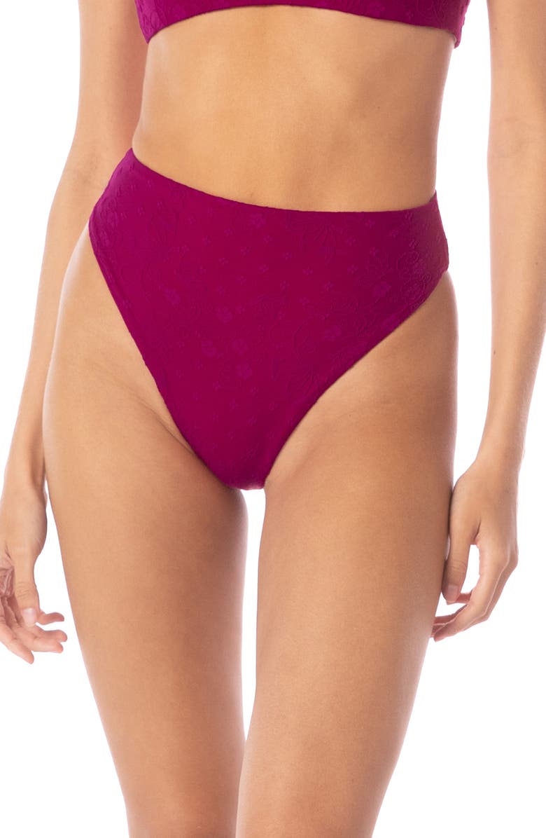 Maaji Sully High Waist Reversible Bikini Bottoms, Main, color, Pink