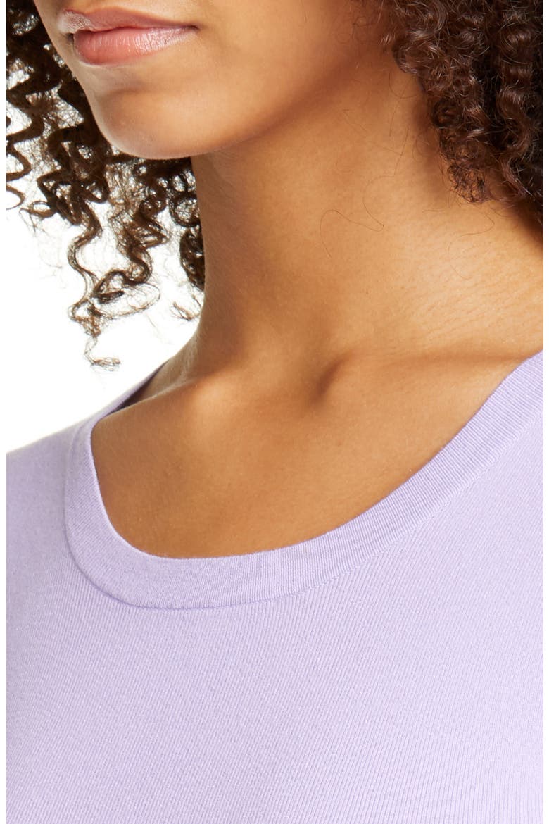Ciara Ribbed Crop Sweater, Alternate, color, LAVENDER