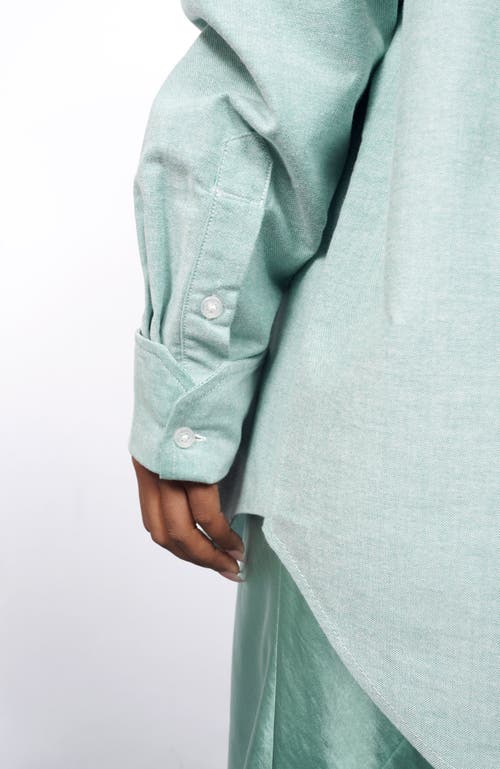 Wildfang The Essential Long Sleeve Oversized Wrap Button Up