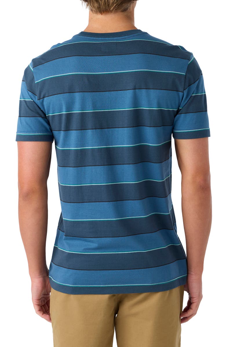O'Neill Bolder Stripe Cotton Pocket T-Shirt, Alternate, color, 