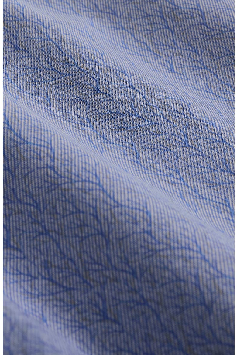 Devon OoohCotton® Branch Print Button-Up Shirt, Alternate, color, AIR BLUE