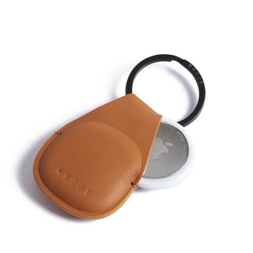 Mujjo Canopy Airtag Keychain In Brown