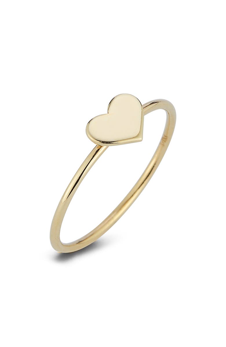 Ember Fine Jewelry 14K Gold Heart Ring, Alternate, color, Gold