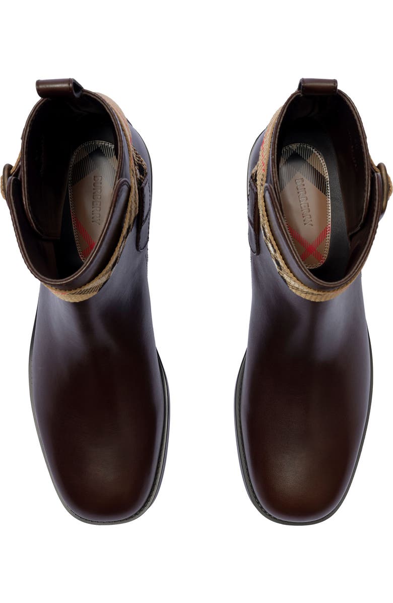 Burberry Huntley Belted Bootie, Alternate, color, Treacle Brown