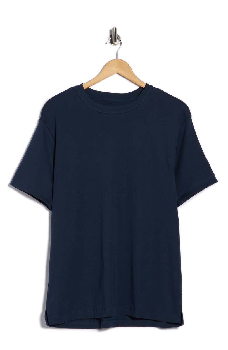 DENIM AND FLOWER Mercerized Cotton T-Shirt, Main, color, Navy