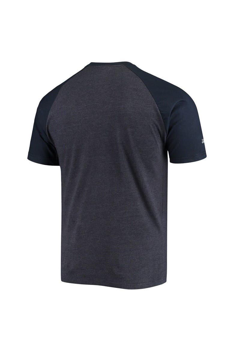 Men's Stitches Heathered Navy Minnesota Twins Raglan T-Shirt, Alternate, color, Heather Navy
