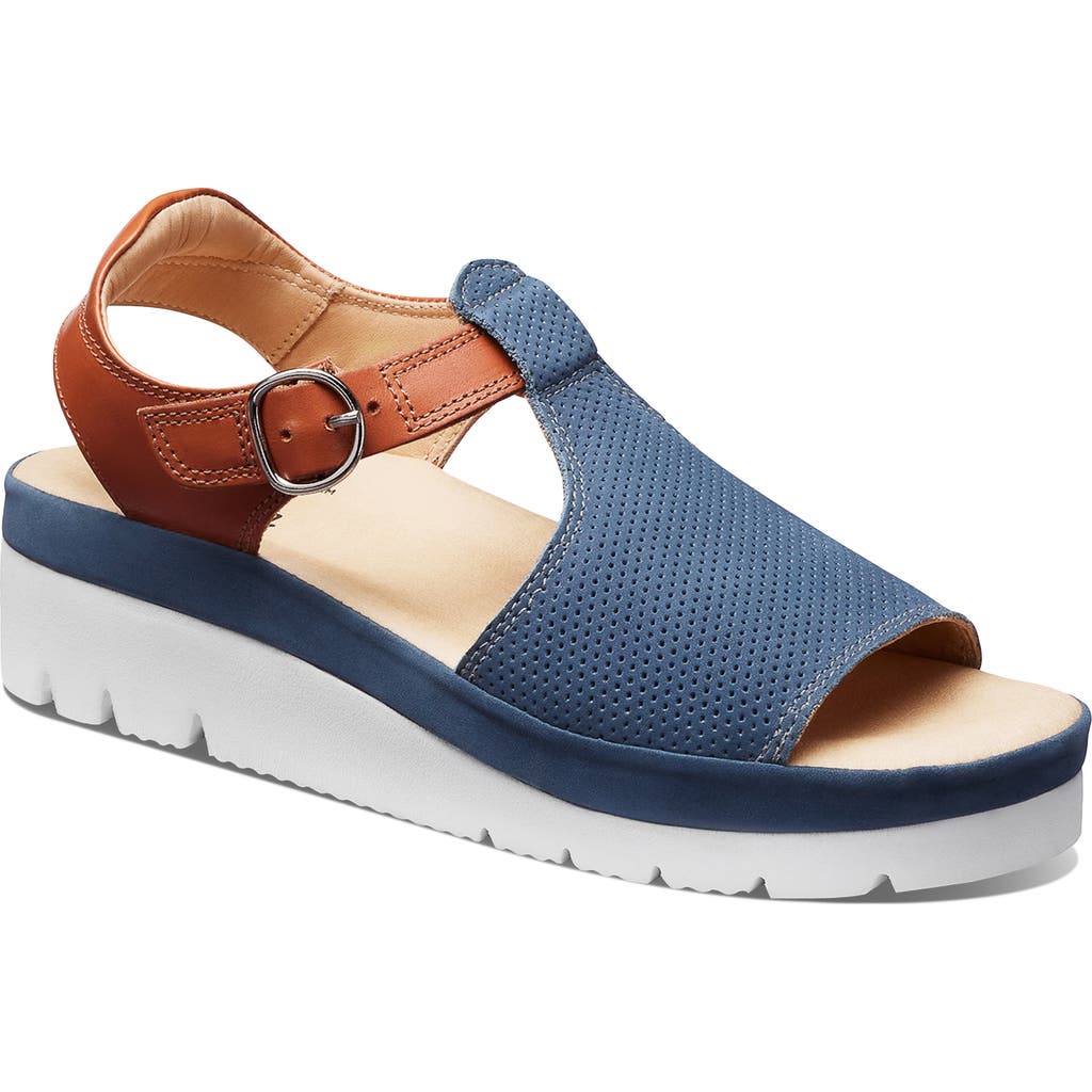 Samuel Hubbard Portola Sandal In Blue Nubuck