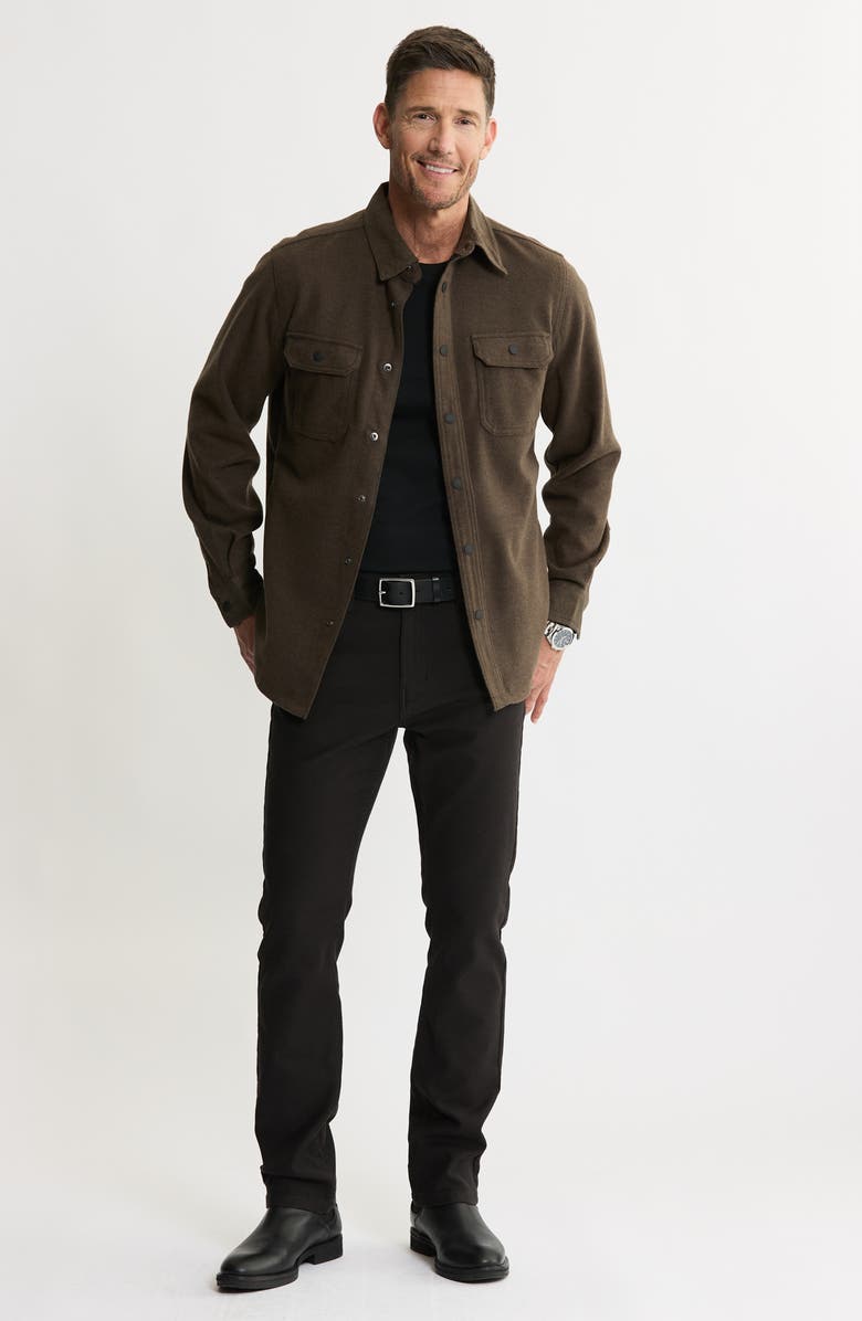 JACHS Brushed Button Front Jacket, Alternate, color, Brown