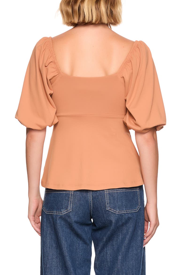 Puff Sleeve Top, Alternate, color, CARAMEL