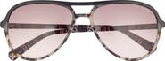 Ted Baker 57mm Gradient Aviator Sunglasses