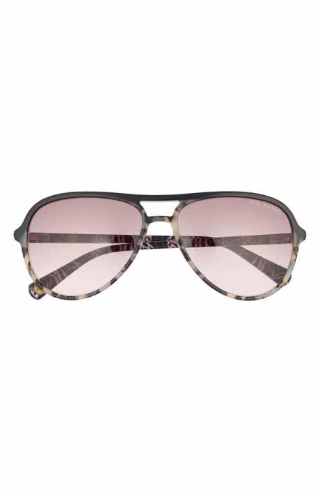 Ted Baker 57mm Gradient Aviator Sunglasses