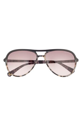 Ted Baker 57mm Gradient Aviator Sunglasses In Purple