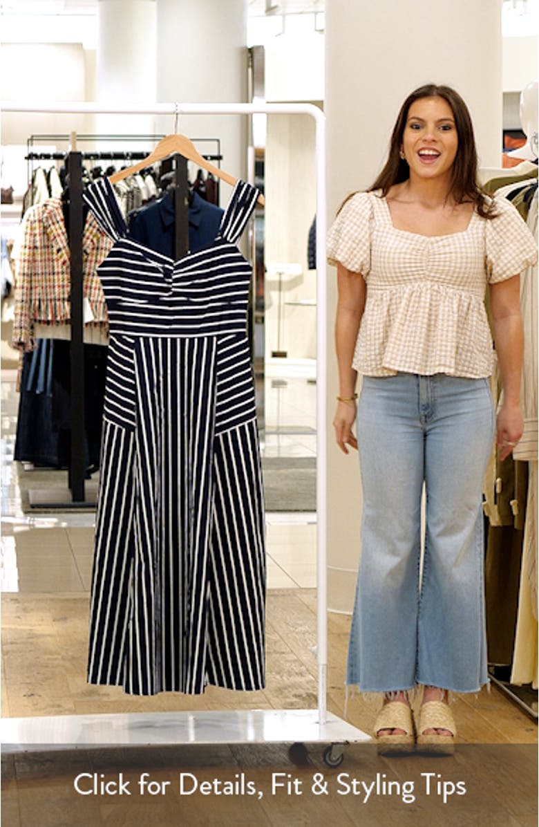 Mixed Stripe Sleeveless Sundress, sales video thumbnail