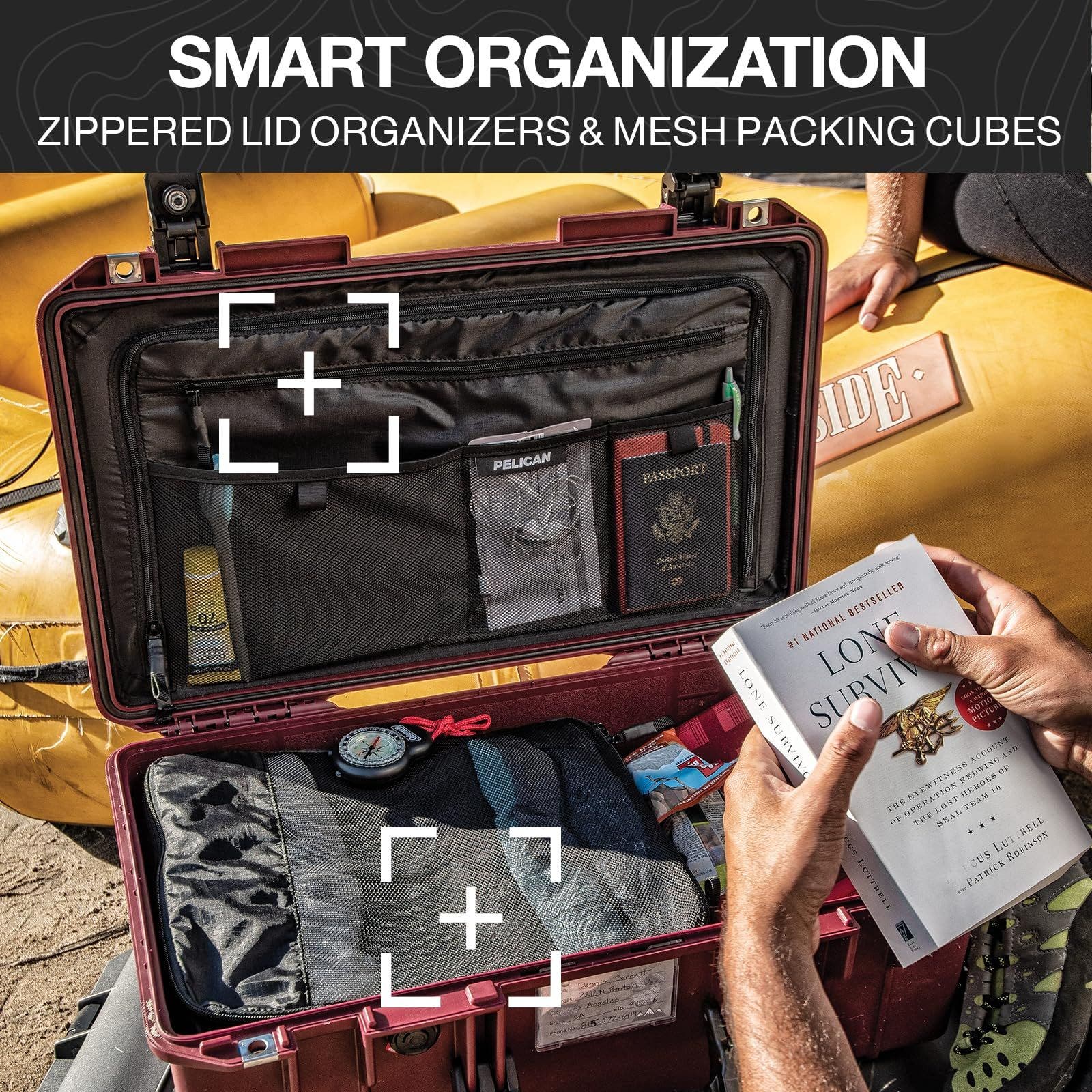 Pelican Air 1595 Large Hard Case Luggage, Alternate, color, Black