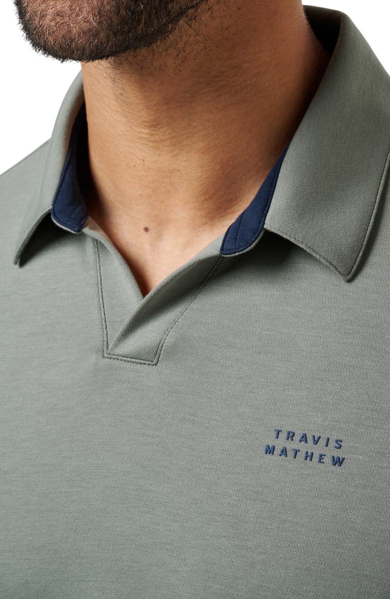 TravisMathew Half Set Polo, Alternate, color, Dark Olive