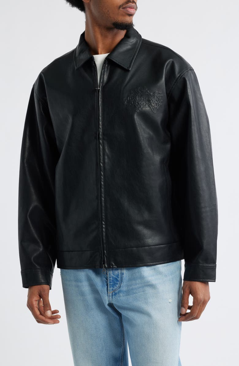 SANTO STUDIO Circle of Angels Faux Leather Jacket, Alternate, color,