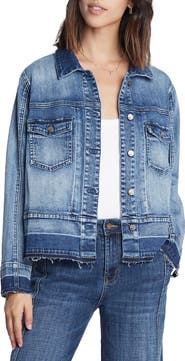 Wash Lab Denim Step Up Raw Hem Denim Jacket