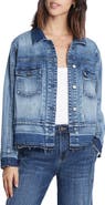 Wash Lab Denim Step Up Raw Hem Denim Jacket