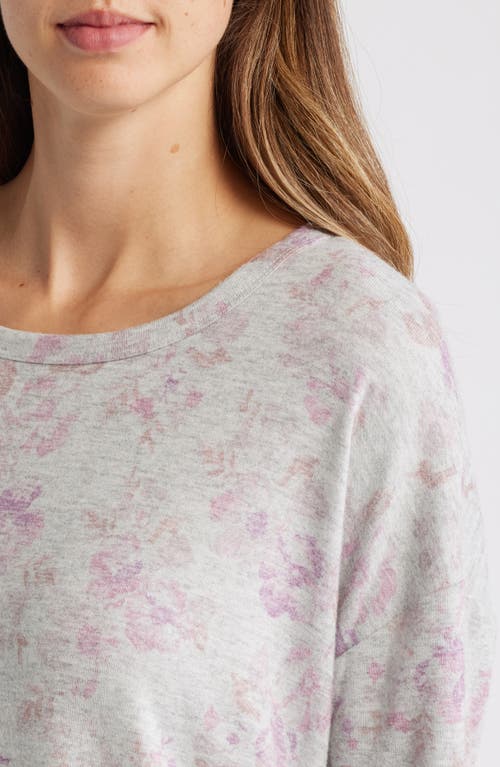 Lucky Brand Cloud Floral Print Top In Pink Floral