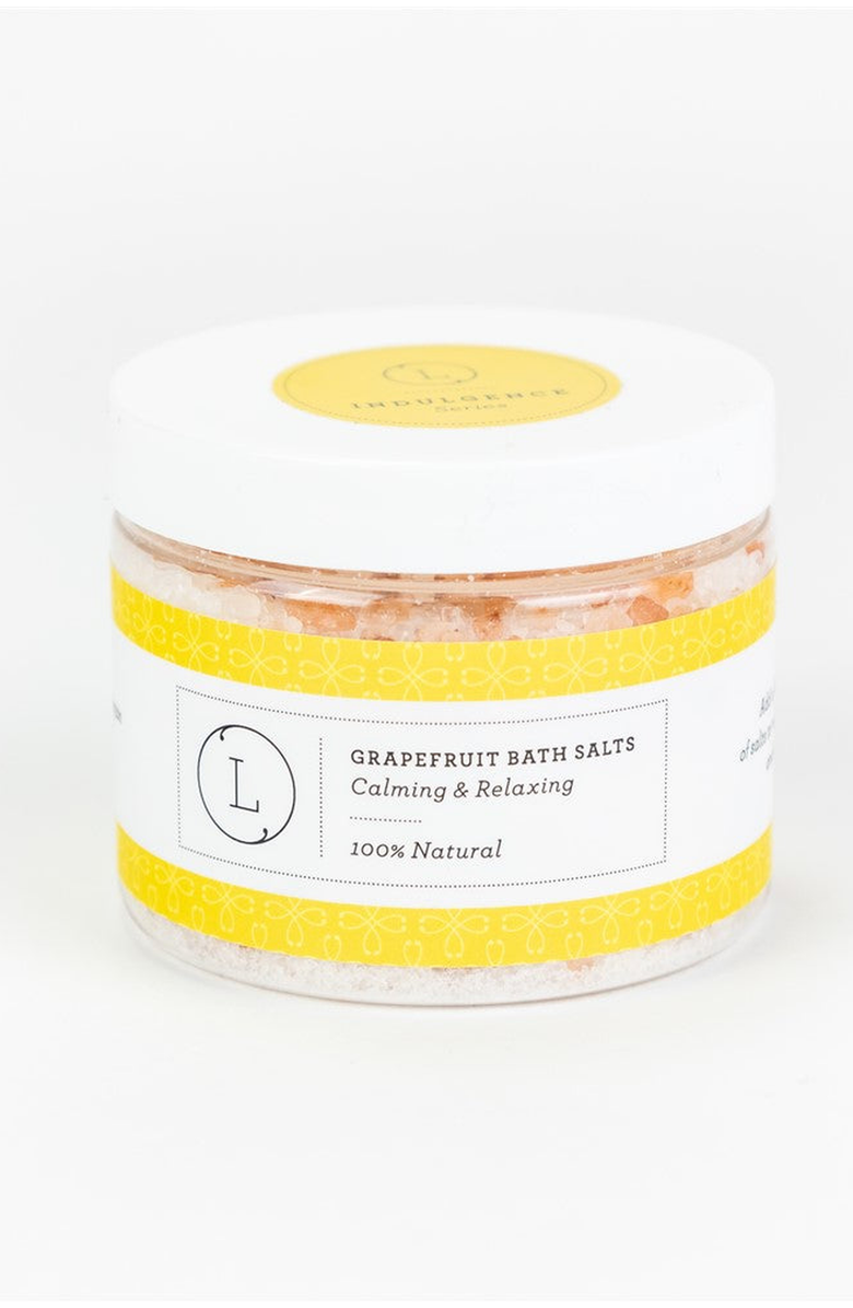 Lizush CBD Grapefruit Natural Bath Salt Soak with CBD Made with Dead sea Epsom and Himalayan salts THC free, Main, color, Grapefruit