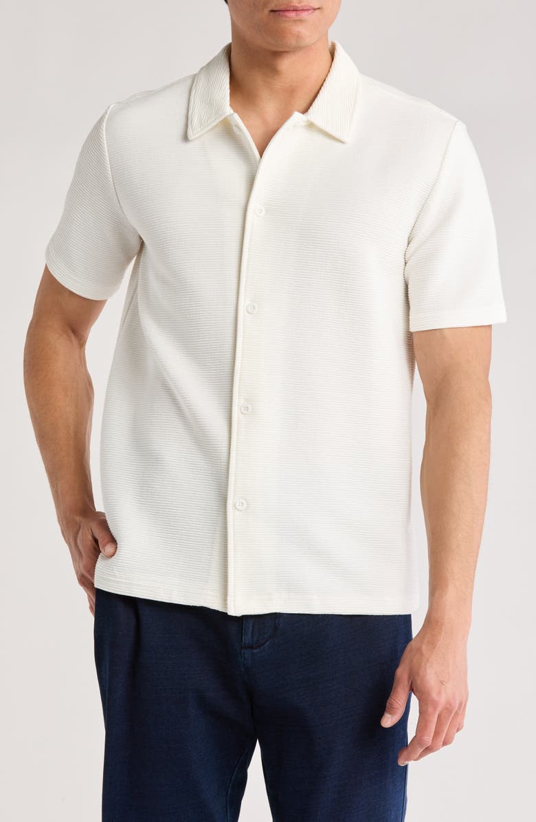 FLEECE FACTORY Rhone Short Sleeve Button-Down Shirt, Main, color,