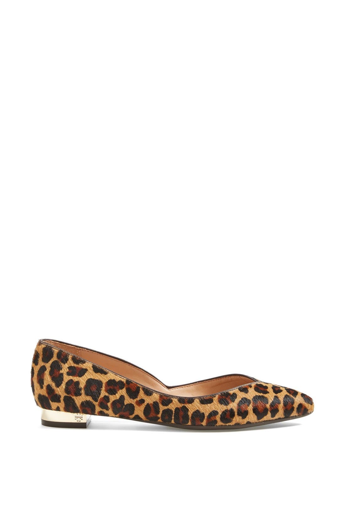 'Nicki' Calf Hair Flat, Alternate, color, OCELOT LEOPARD/ COCONUT