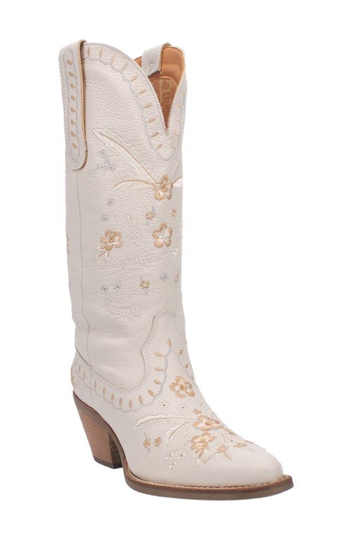 Dingo Full Bloom Western Boot in White at Nordstrom, Size 10