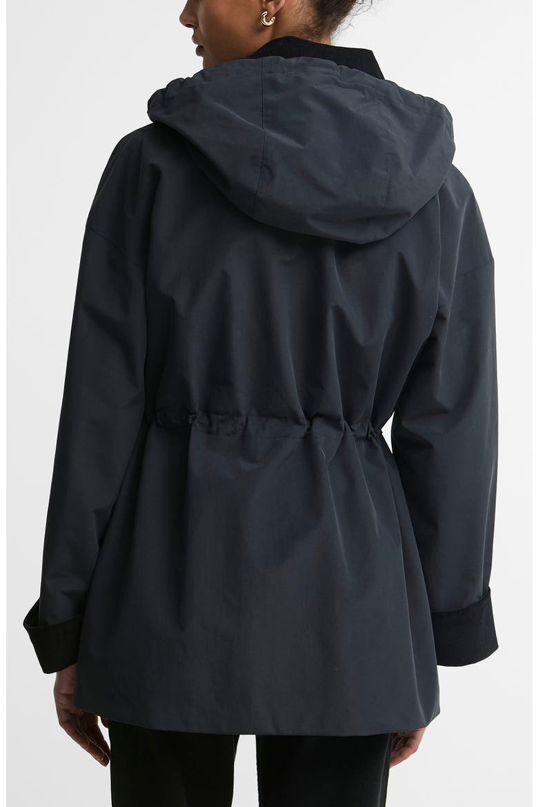 Evelyn Showerproof Jacket, Alternate, color, DK NAVY/ BIRCHWOOD DRESS