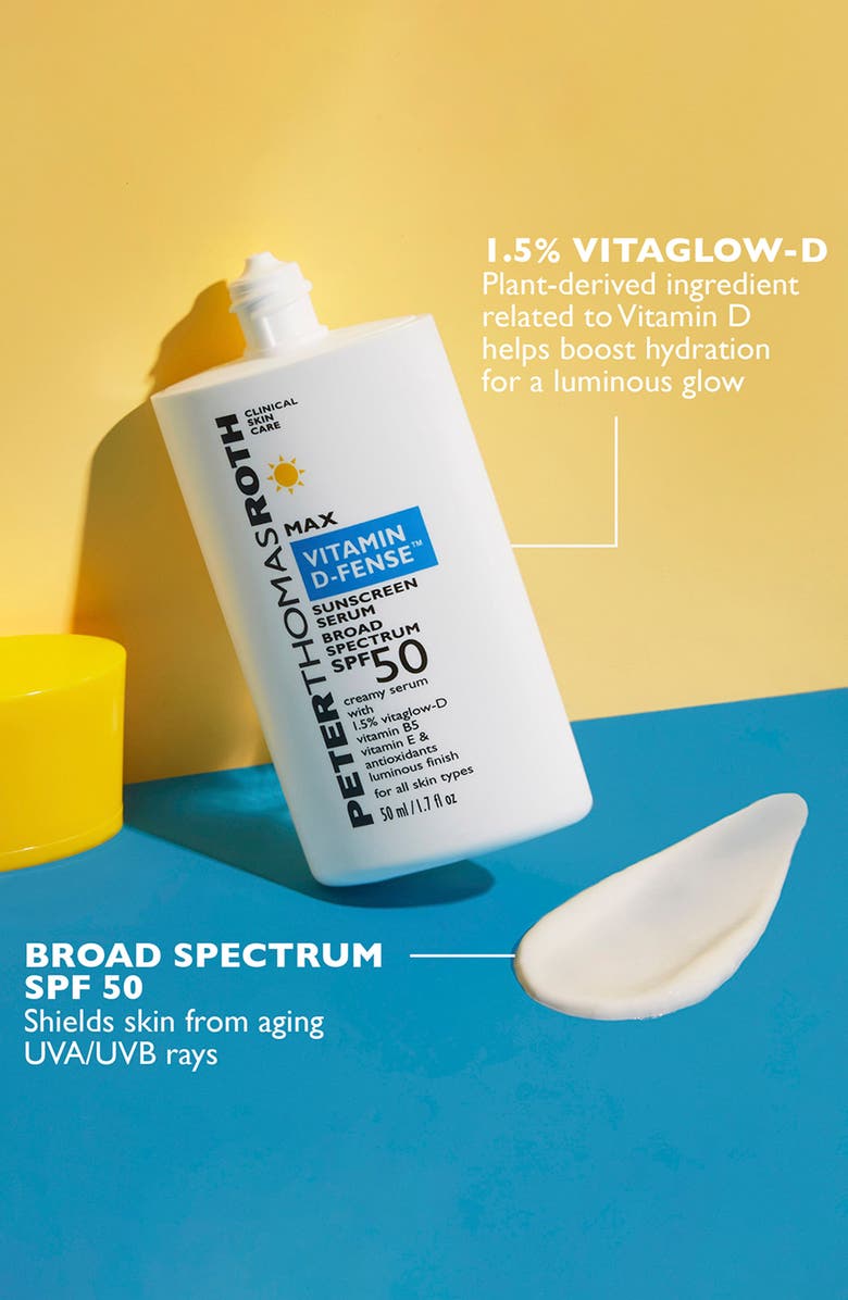 Peter Thomas Roth Max Vitamin D-Fense Sunscreen Serum Broad Spectrum SPF 50, Alternate, color, 