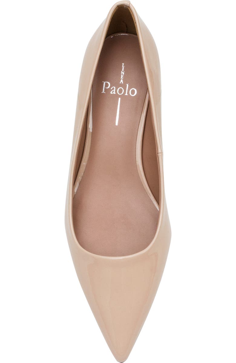 Linea Paolo Banks Patent Kitten Heel Pointed Toe Pump, Alternate, color, Blush