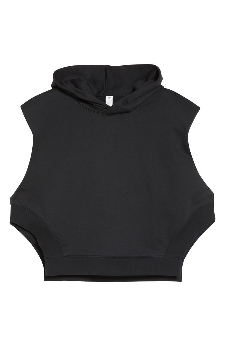 Alo Headliner Crop Sleeveless Hoodie, Alternate, color, 