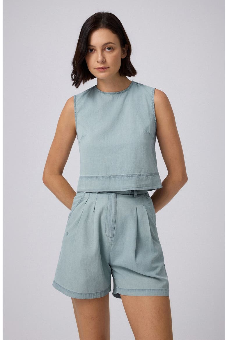 Amaia Shell Top, Main, color, Chambray Blue