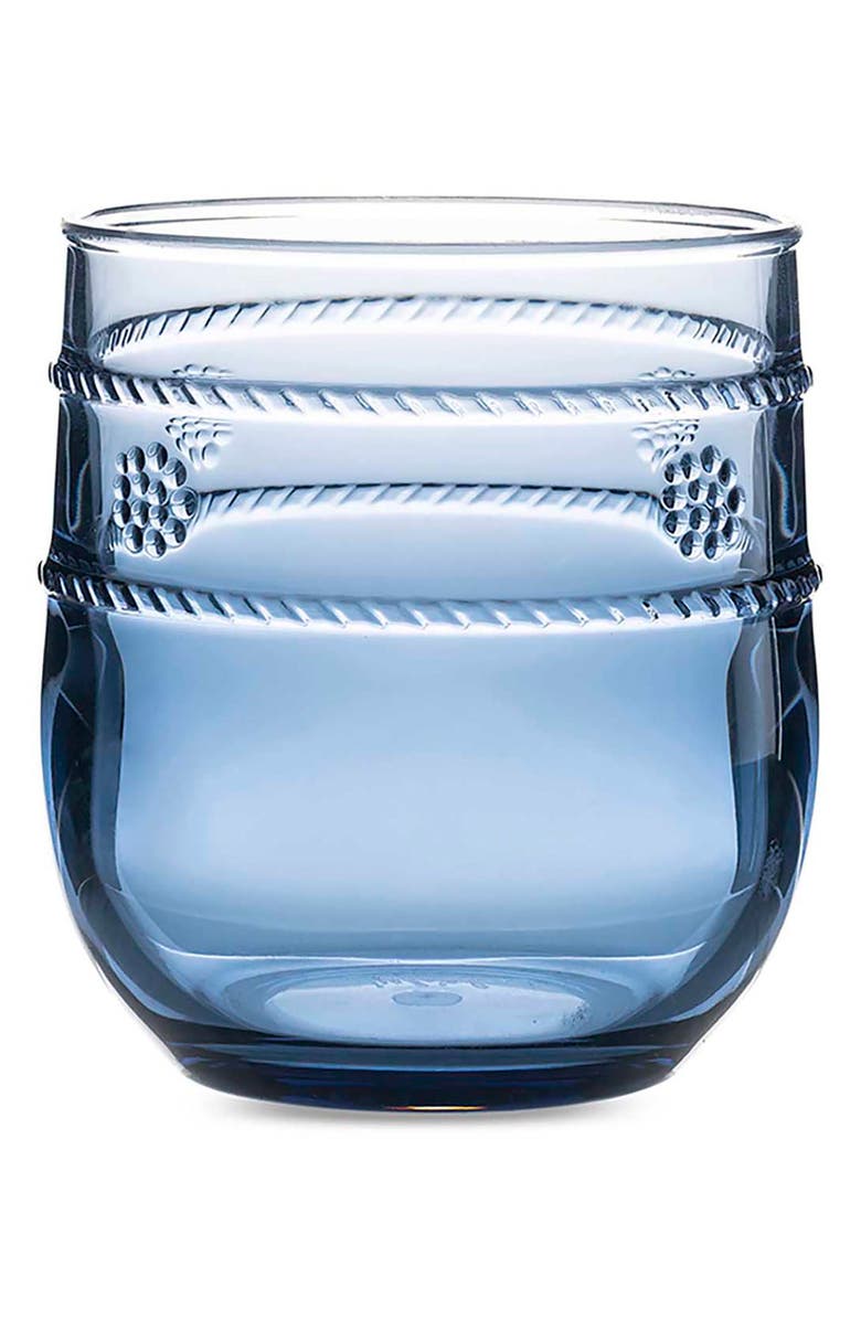 Juliska Isabella Set of 4 Acrylic Small Tumblers, Alternate, color, Blue