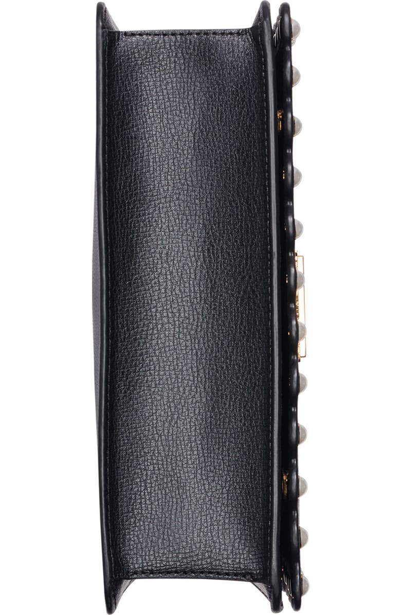 KARL LAGERFELD PARIS Simone Crossbody with Pearls, Alternate, color, Black/Gold
