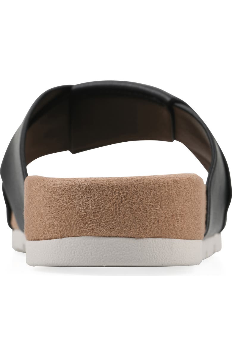 CLIFFS BY WHITE MOUNTAIN Tincie Slide Sandal, Alternate, color, Black Smooth