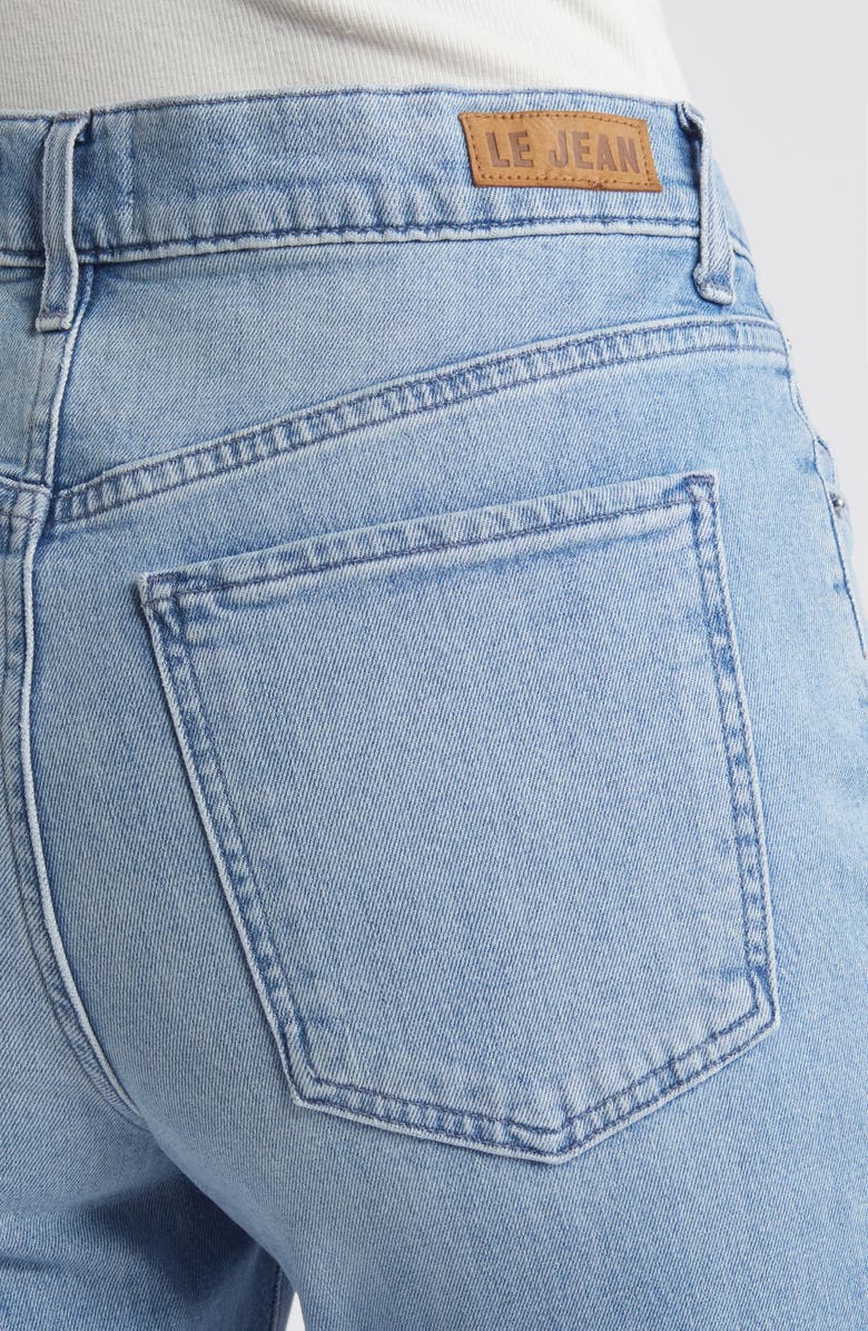 LE JEAN Easy Slim Raw Edge Straight Leg Jeans, Alternate, color,