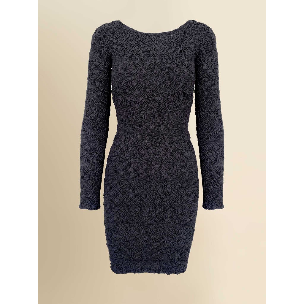 Contessa Mills Blair Cozy Elevated Cotton T-shirt Dress In Black