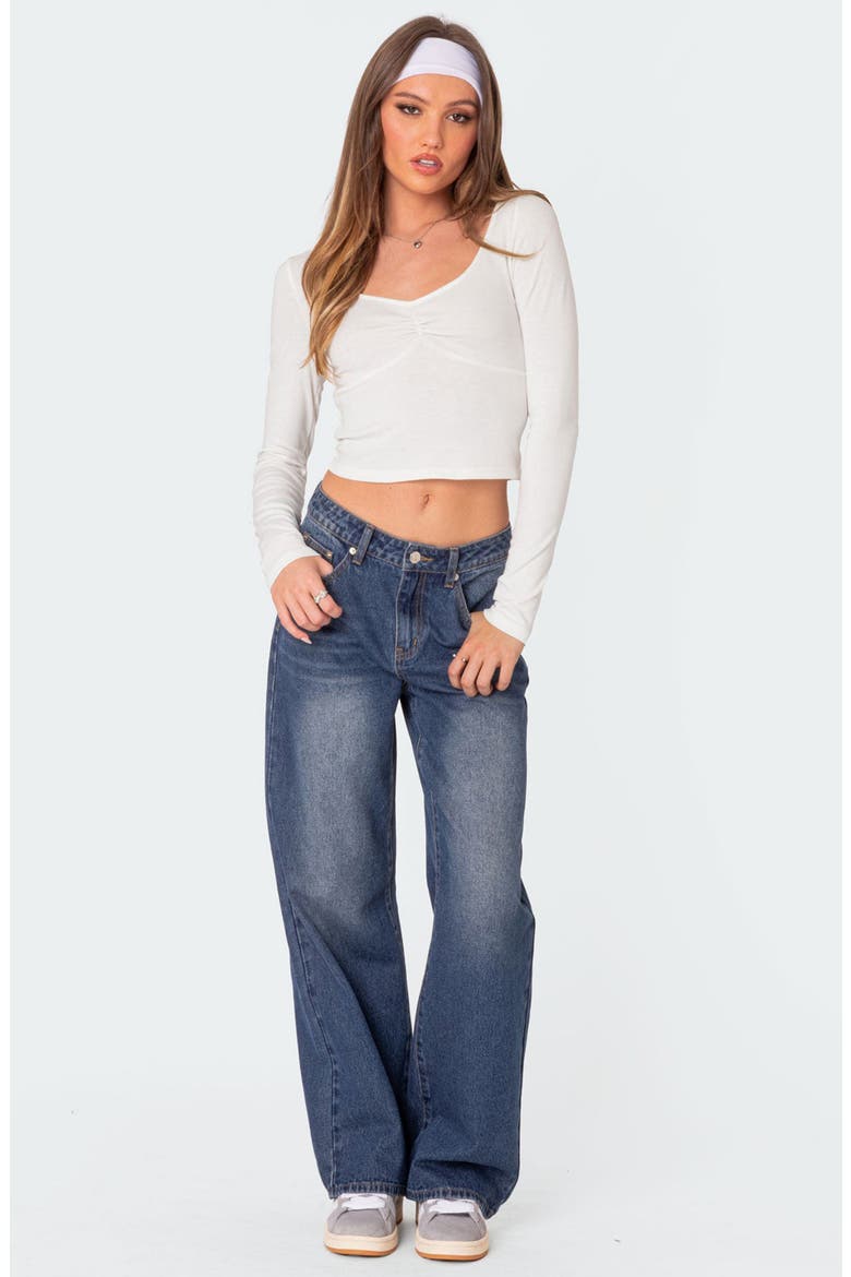 Karie Relaxed Jeans, Alternate, color, DARK-BLUE