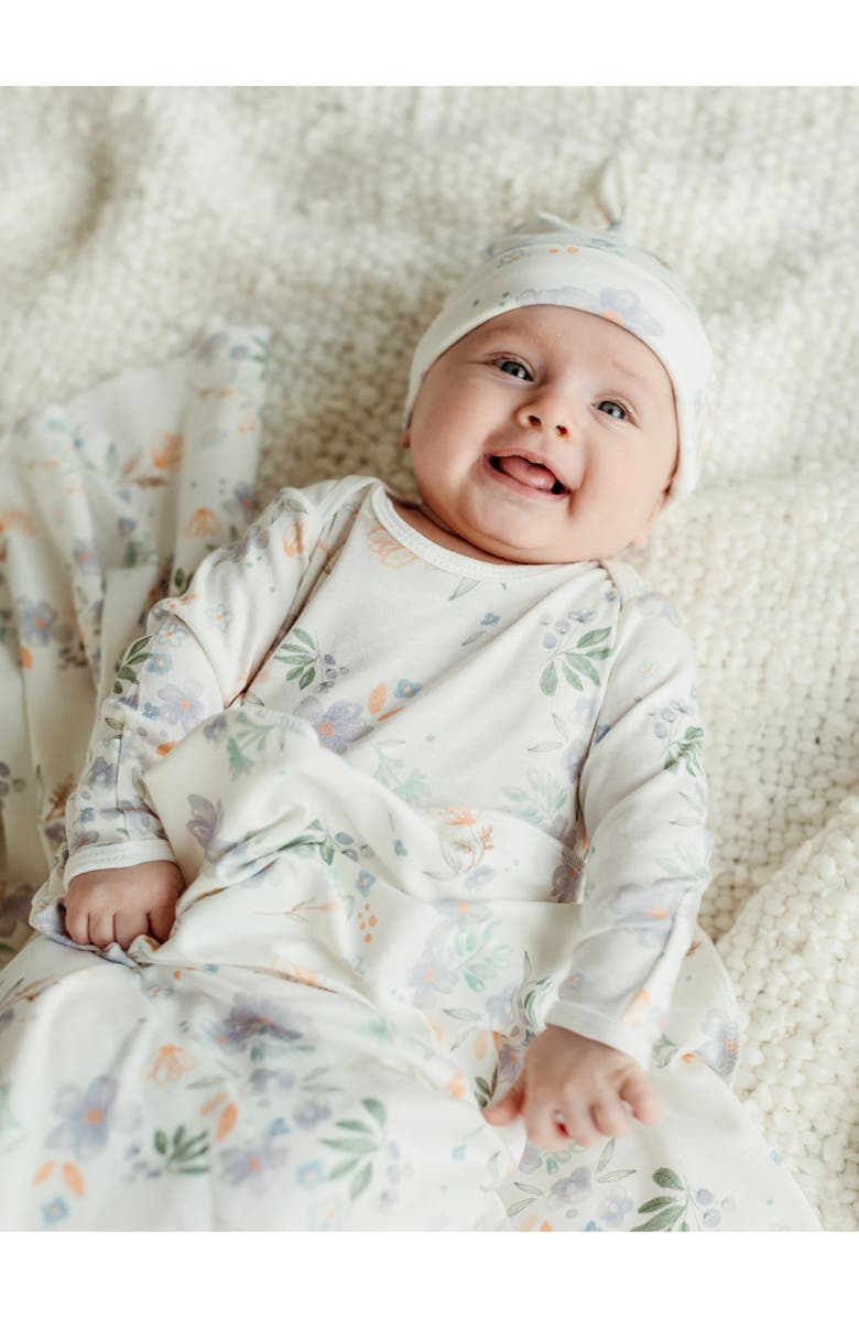 Under the Nile Take Me Home 3-Piece Organic Cotton Gown, Beanie and Blanket Set, Alternate, color, 