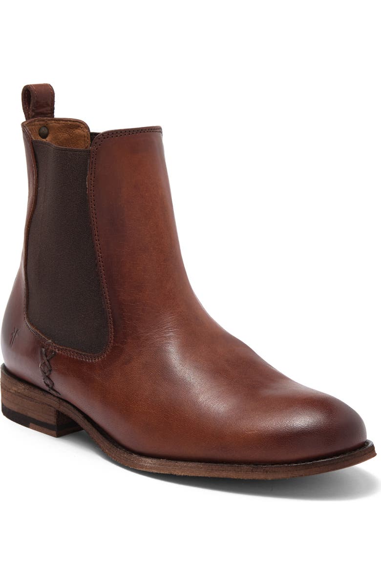 Frye Melissa Chelsea Boot, Main, color, Cognac
