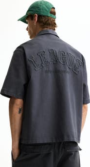 H&M Relaxed-fit Short-sleeved Cotton Shirt