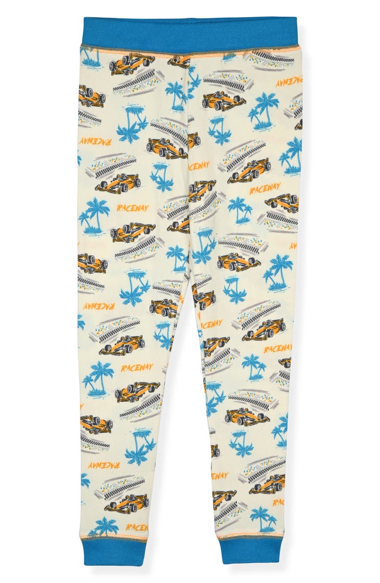 SLEEP ON IT Kids' Print Fitted Short Sleeve Two-Piece Pajamas, Alternate, color, Cream