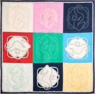 Jacquemus Le Grand Foulard Hippocampe Square Silk Scarf