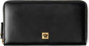 Versace Medusa Leather Zip Around Wallet