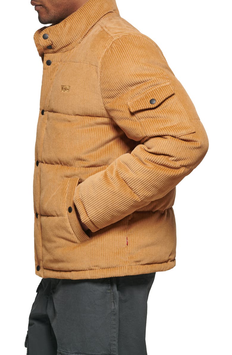 Levi's<sup>®</sup> Corduroy Bubble Puffer Quilted Jacket, Alternate, color,