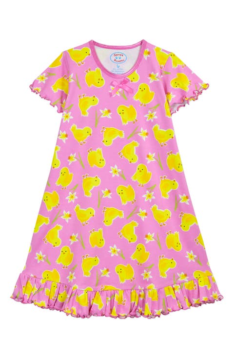Sara's Prints Kids' Ruffled Nightgown