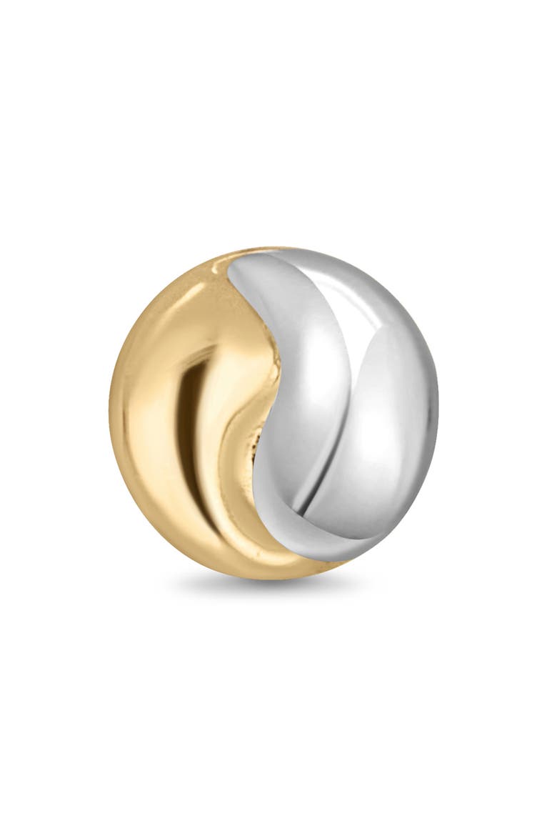 14K Gold Two-Tone Stud Earrings, Alternate, color, 14K TWO TONE GOLD