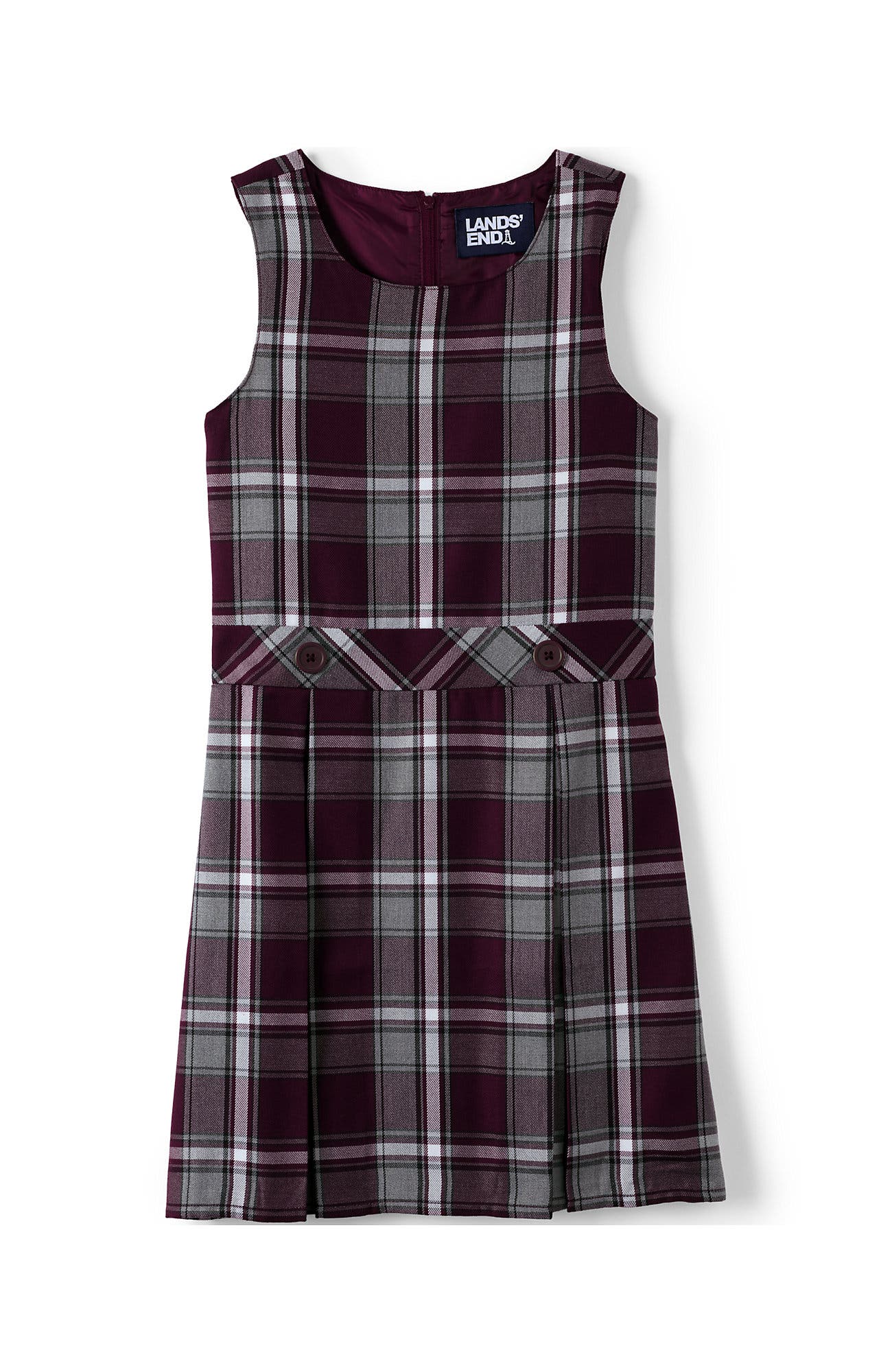 Plaid Burgundy/Gray