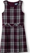 Lands' End Girls Uniform Plaid Jumper