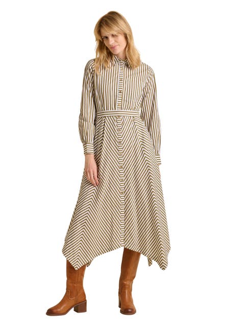 Forrest Long Sleeve Shirt Midi Dress